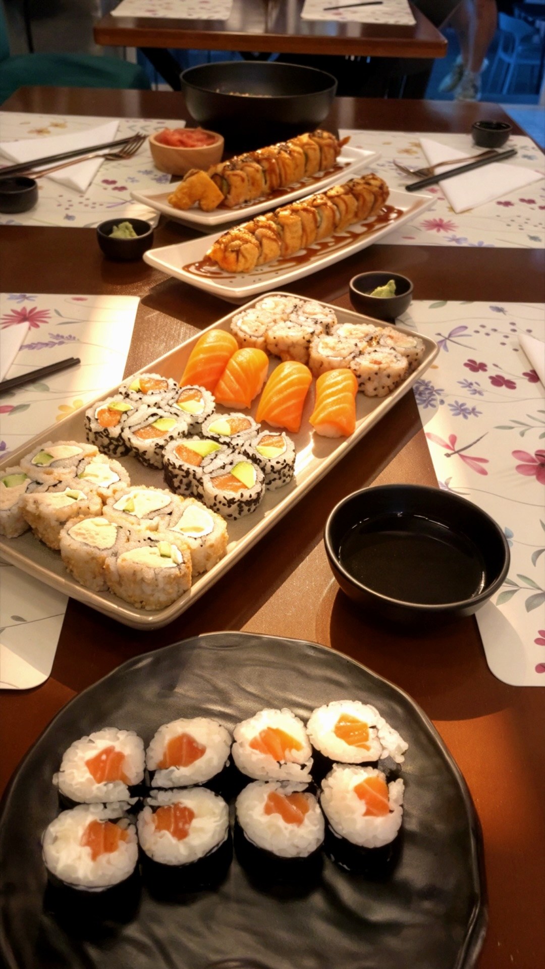 Sushi feast on the table